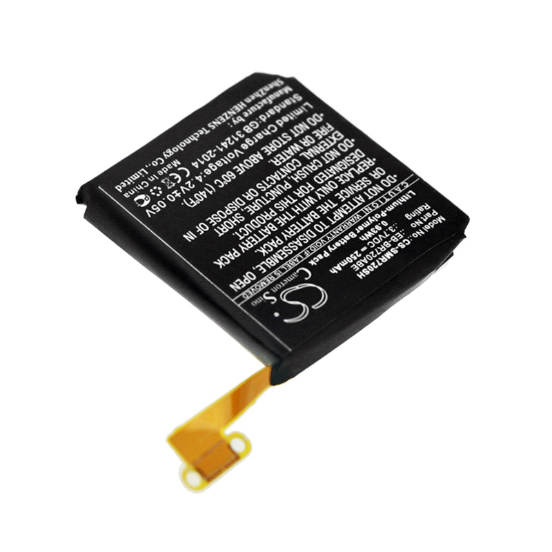 250mAh EB-BR720ABE Battery for Samsung Gear S2, Gear S2 Classic, R7200, R720X, R732, SM-R720, SM-R732-SMAVtronics