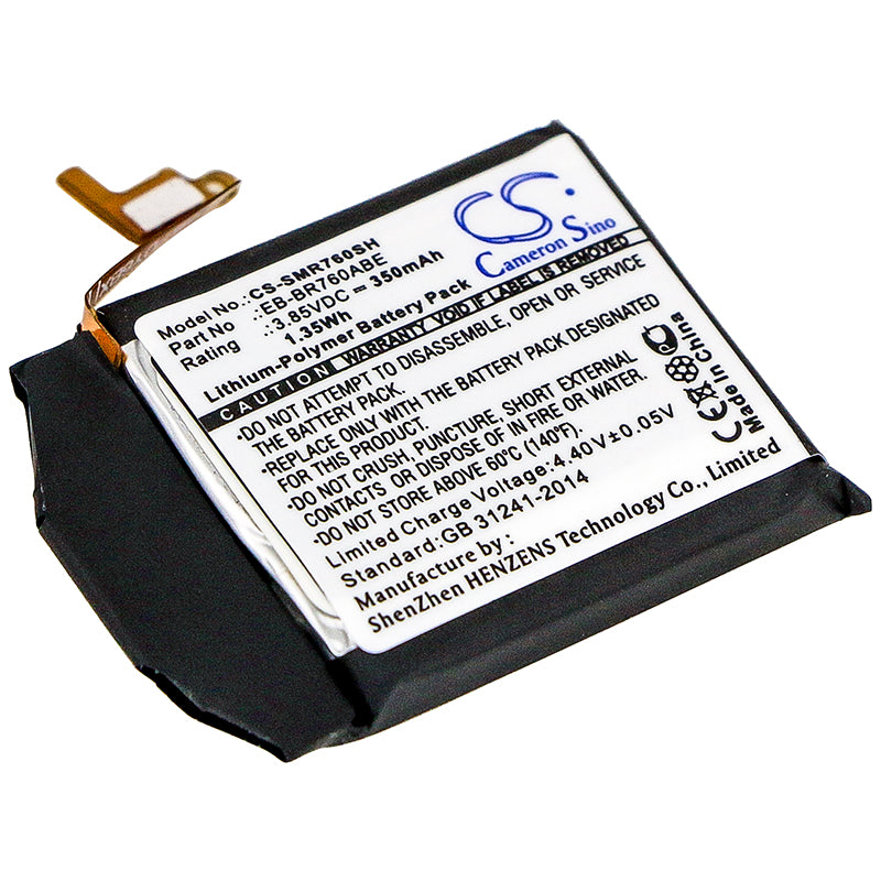 350mAh EB-BR760 Battery for Samsung Gear S3 Classic LTE, Gear S3 Frontier LTE, SM-R760, SM-R770, SM-R765-SMAVtronics