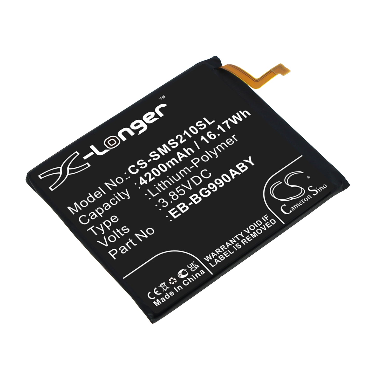 2350mAh EB-BG990ABY Battery for Samsung Galaxy S21 FE 5G, Galaxy S21 Fan Edition 5G, SM-G990B, SM-G990B/DS, SM-G990U, SM-G990U, SM-G990W, SM-G990E-SMAVtronics