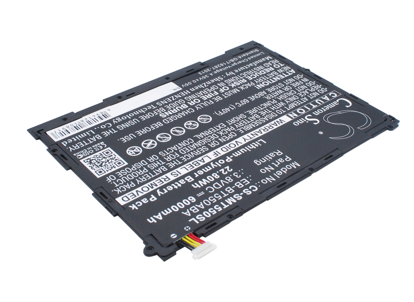 6000mAh EB-BT550ABA EB-BT550ABE Battery for Samsung Galaxy Tab A 9.7, Galaxy Tab A Plus 9.7, Galaxy Tab A Plus 9.7 WiFi, SM-P351, SM-P350, SM-P550-SMAVtronics