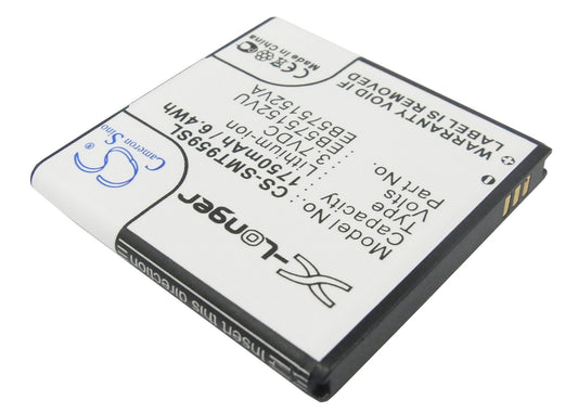 1750mAh Slim High Capacity Battery for Samsung SGH-T959W, SHW-M110S, SPH-D700-SMAVtronics