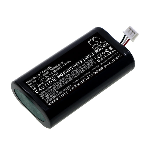 5200mAh 111-00005, IP-038535-101 Battery for Sonos IP-038535-101