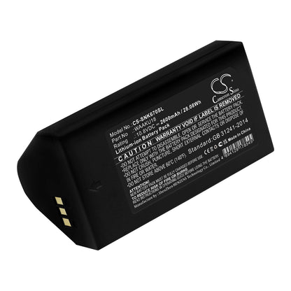 2600mAh WAAKU18 Battery for Sonel KT-670, KT-640, KT-560-SMAVtronics