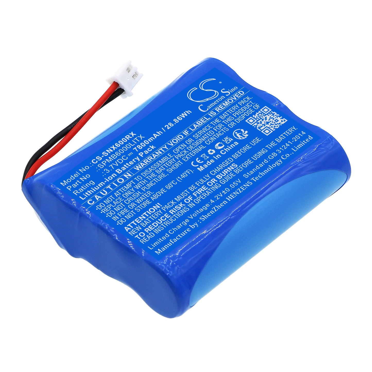 7800mAh SPMB6000LITX Battery for Spektrum Transmitter iX12, Transmitter NX6, Transmitter NX8-SMAVtronics