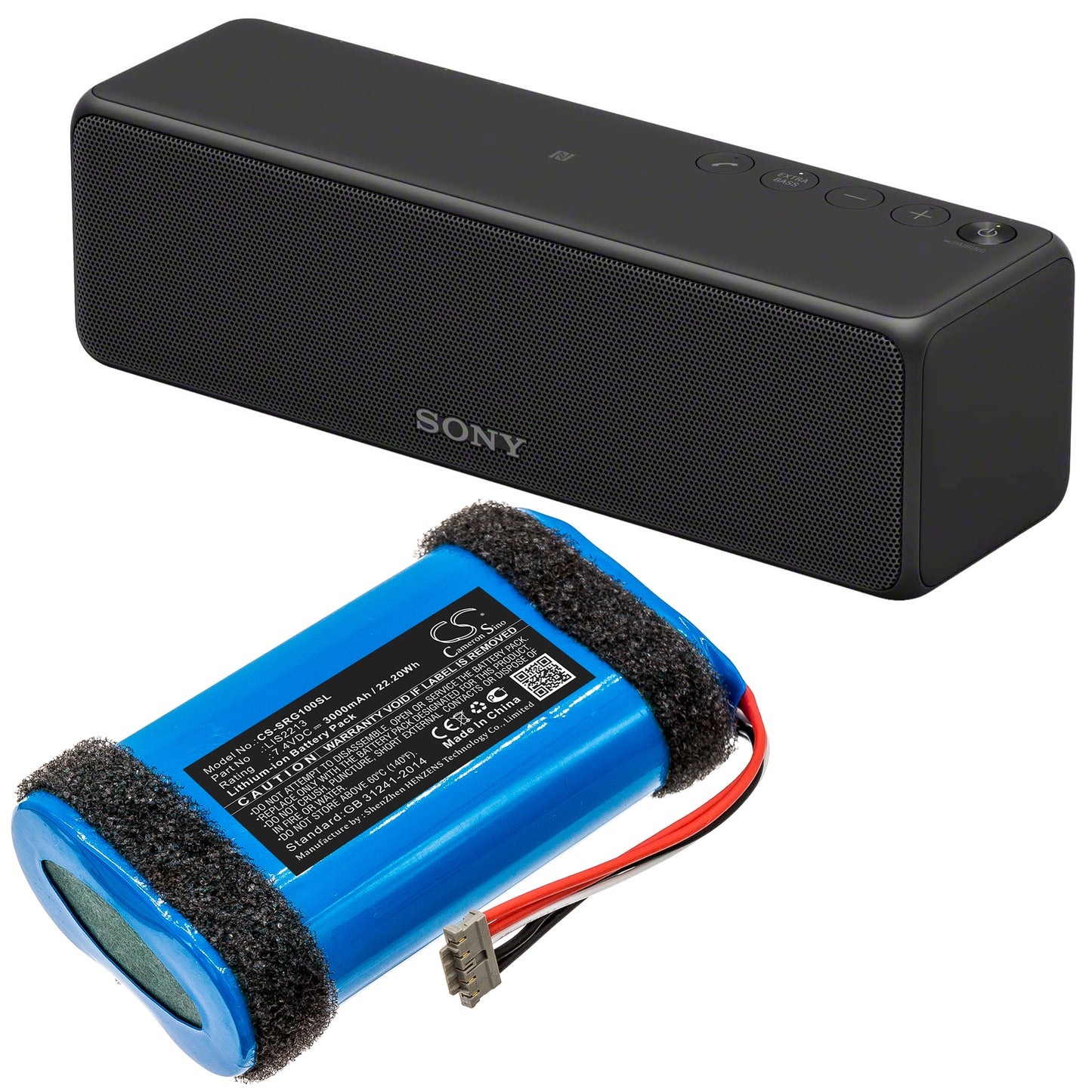 3000mAh LIS2213 Battery for Sony SRS-HG1, SRS-HG110, SRS-HG2-SMAVtronics