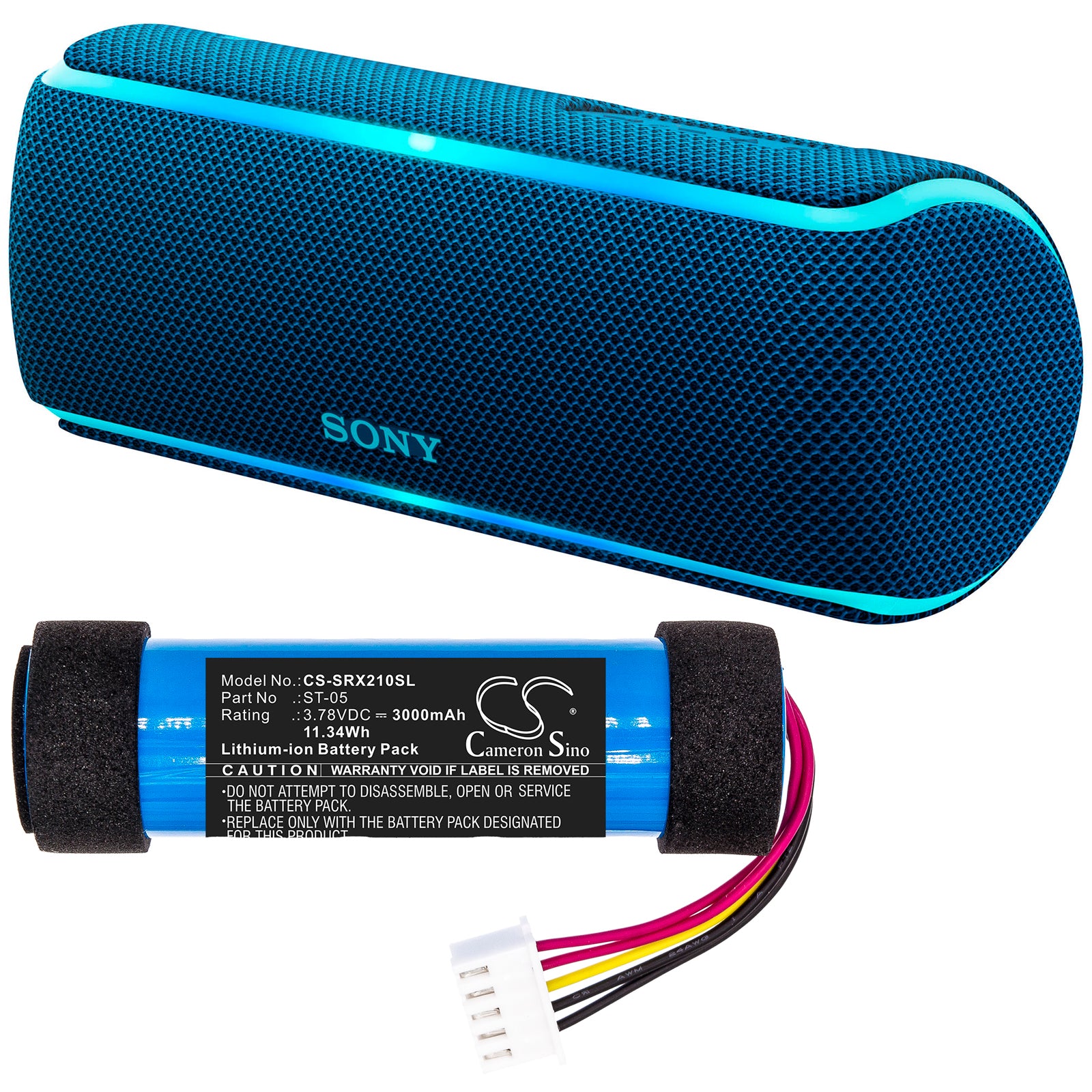 3000mAh ST-05, ST-05S Battery for Sony SRS-XB21 Portable Wireless Speaker-SMAVtronics