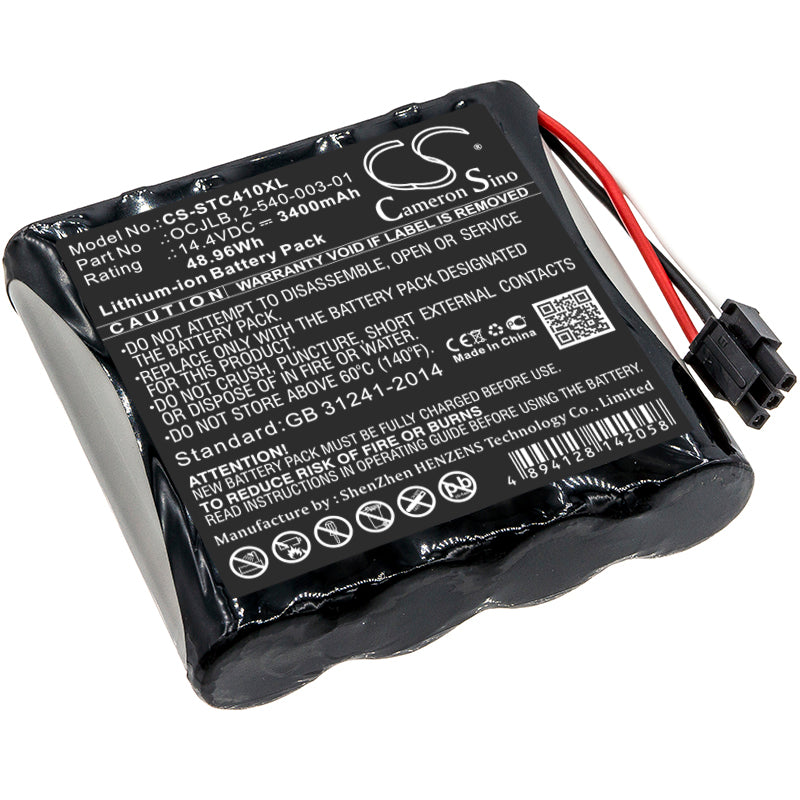 3400mAh 2-540-003-01, OCJLB High Capacity Battery for SoundCast OCJ410, OCJ410-4N, OCJ411a-4N, Outcast OCJ411a-SMAVtronics