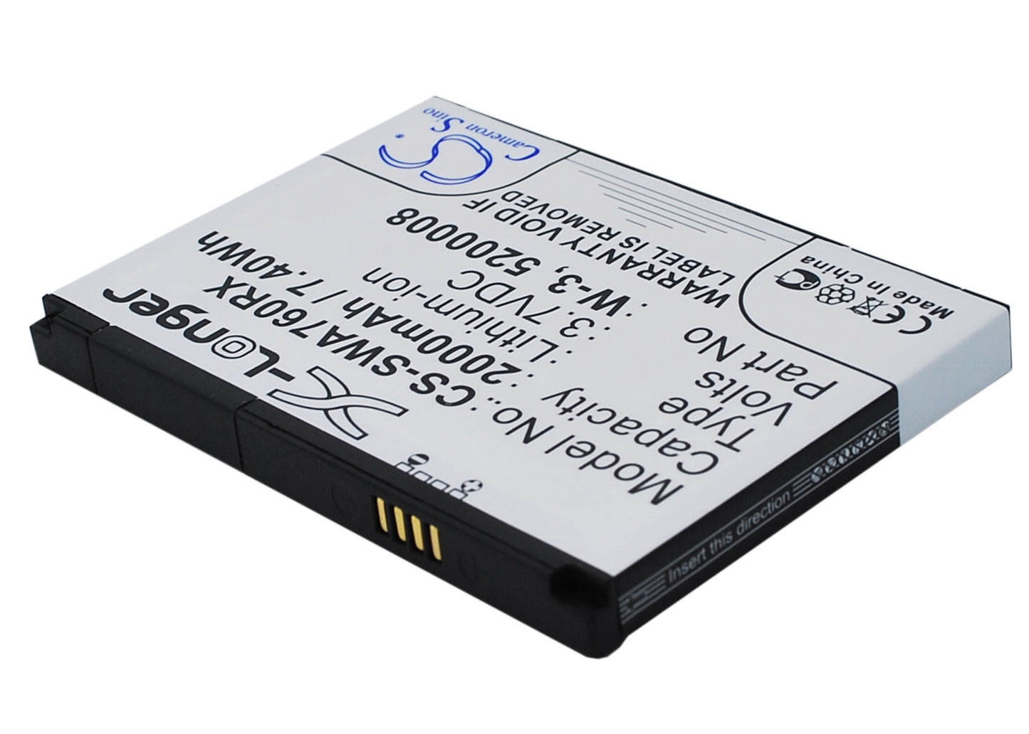 2000mAh W-3 Battery Sierra Wireless Aircard 760s, Aircard 762s, Wi-Fi 4G FC80-SMAVtronics