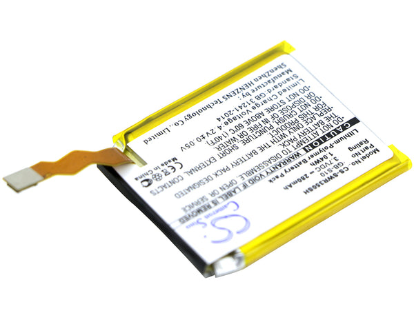 280mAh GB-S10, GB-S10-353235-0100 Battery for SONY SmartWatch 3 SWR50