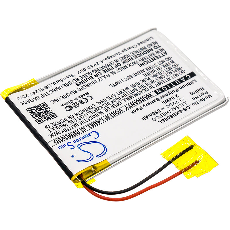 550mAh 1-756-920-31, 1-756-920-32, LIS1427HEPCC Battery for Sony MDR-XB650BT, MDR-XB950B1, MDR-XB950BT-SMAVtronics