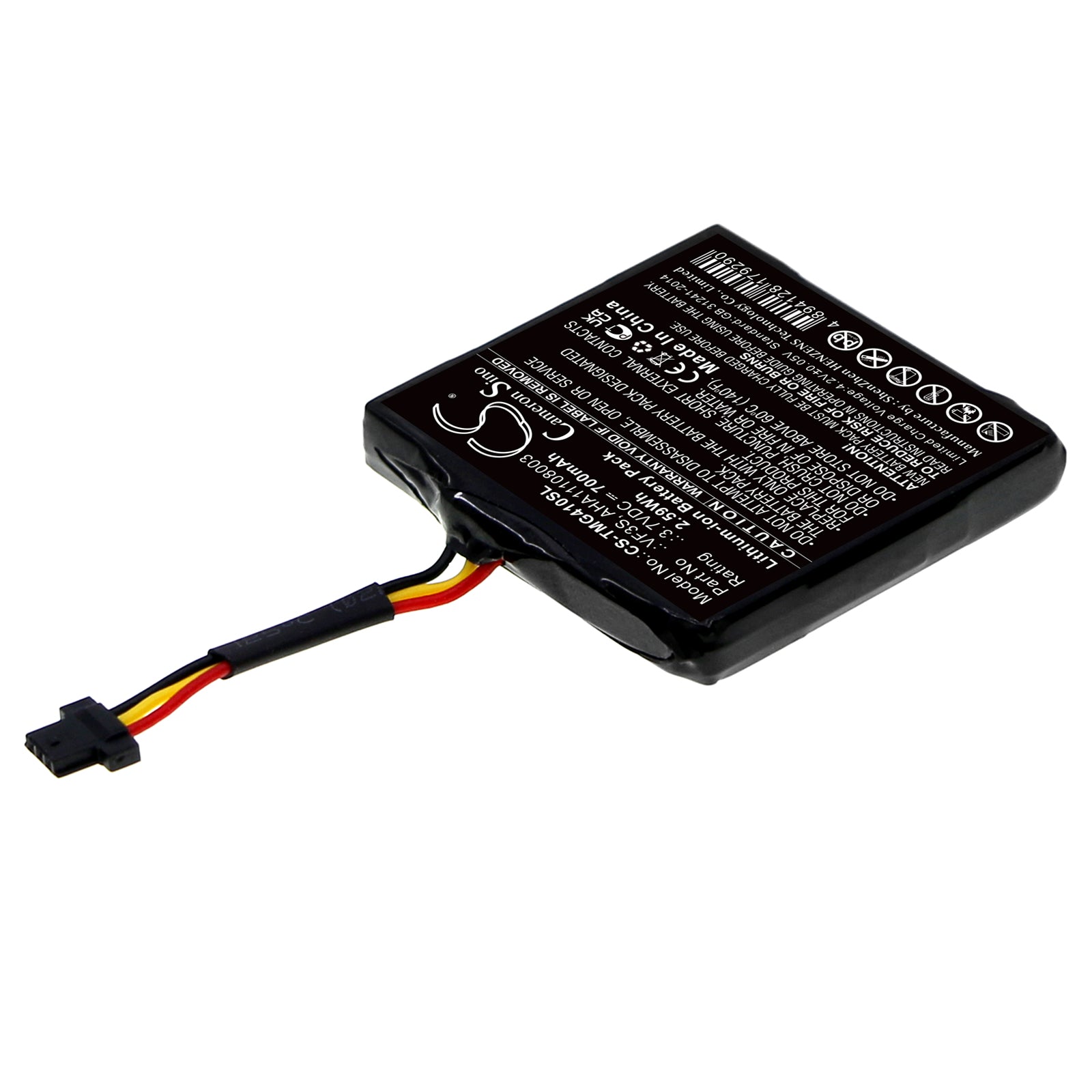 700mAh VF3S, AHA11108003 Battery for TomTom Star 40, Star 40 Euro-SMAVtronics