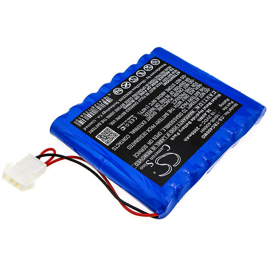 2000mAh 16HR-406NH Battery for Trismed Cardipia 400, 400H, Cardipia 406NH, 406RH, Cardipia 406RSH-SMAVtronics