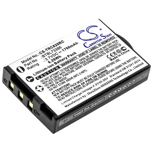 1700mAh BTBL73386 Battery for URC MXHP-R500, MXHP-R700, R100, RM-2, TRC-1080, TRC-820-SMAVtronics