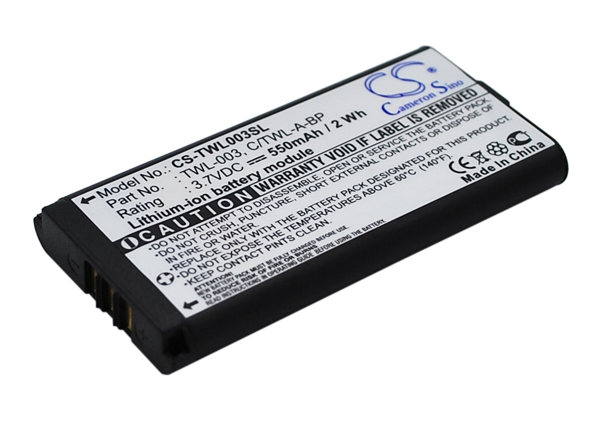 550mAh C/TWL-A-BP, TWL-003 Battery for Nintendo DSi, NDSi, NDSiL-SMAVtronics