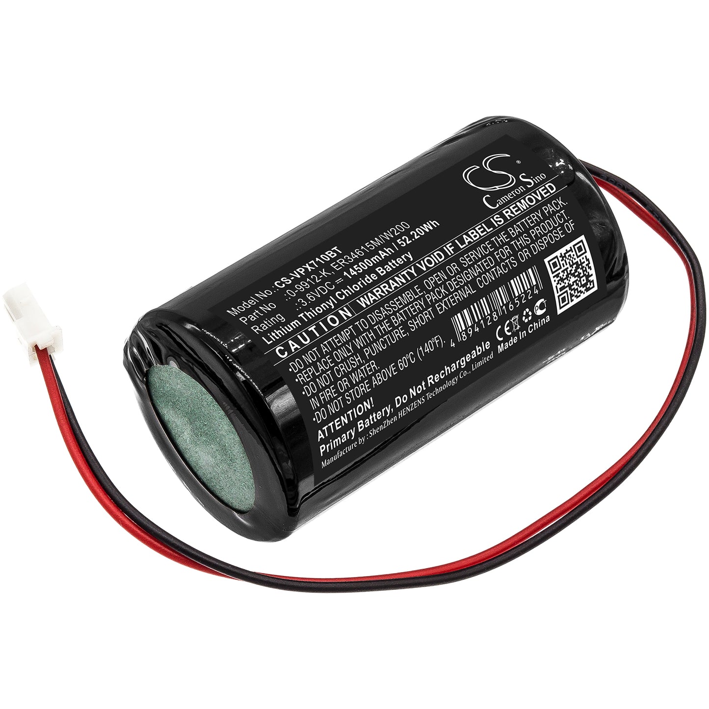 14500mAh 0-9912-K, ER34615M/W200 Battery for Visonic MC-S710, MC-S720, MCS-730-SMAVtronics