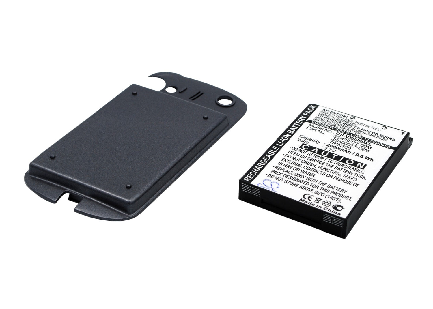 2600mAh High Capacity Battery fits Audiovox PPC6800, PPC-6800 series-SMAVtronics