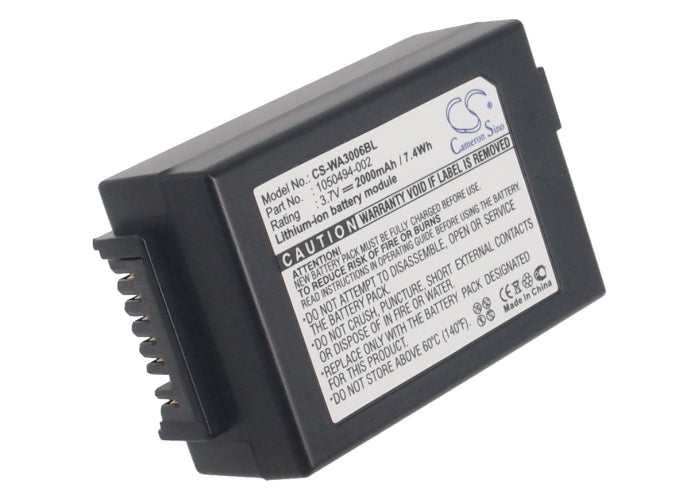 2000mAh 1050494-002 Battery for Psion 1050494, 7525, 7525C, 7527, G1, G2, WA3006, WA3010, WorkAbout Pro C, Pro G1, Pro G2, Pro G3-SMAVtronics