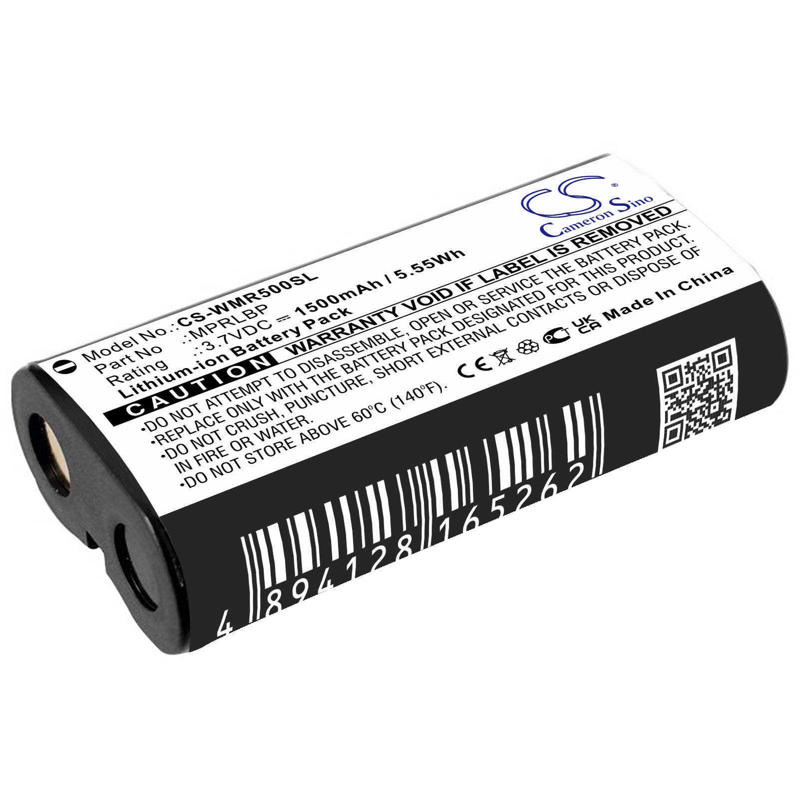 1500mAh MPRLBP Battery for Wisycom MPR50, MPR50-IEM, MPR30, MPR30-ENG-SMAVtronics