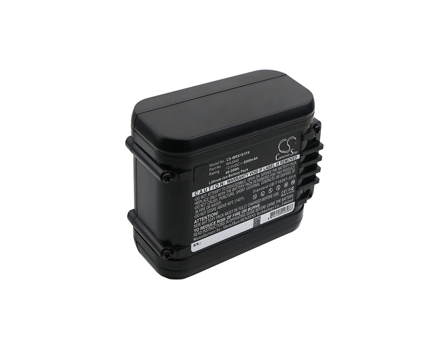 5000mAh WA3540 High Capacity Battery for Worx WU137, WU161-SMAVtronics