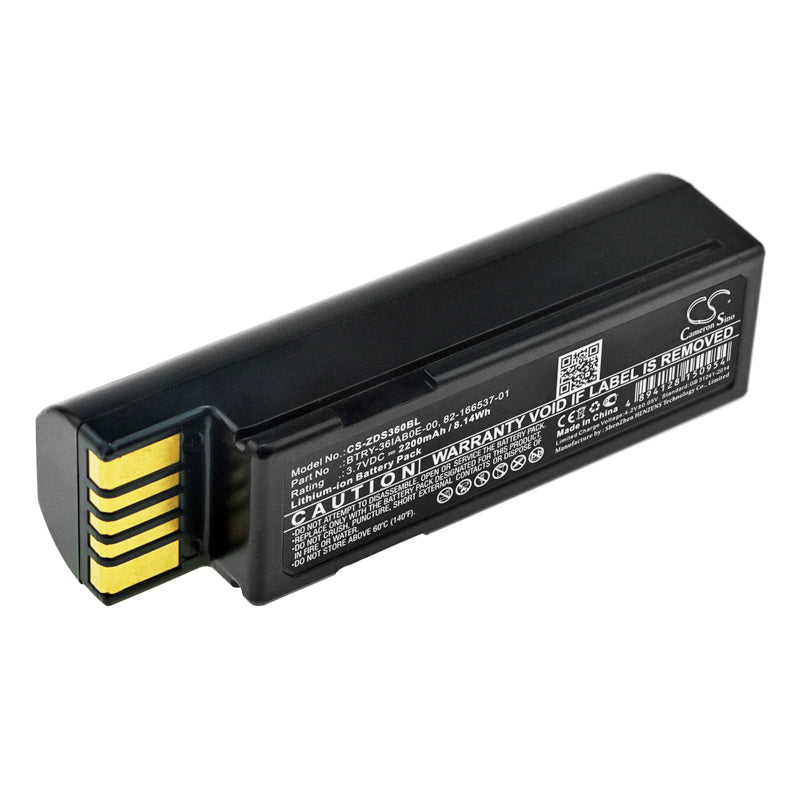 2200mAh 82-166537-01, BTRY-36IAB0E-00 Battery for Zebra DS3600, DS3678, EVM, LI3600, LI3678, LS3600, LS3678-SMAVtronics