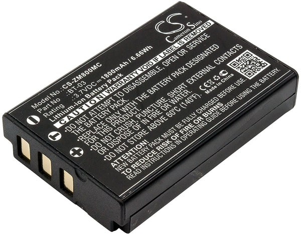 1800mAh BT-03 Battery for Zoom Q8 Recorder