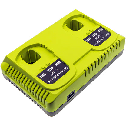 Dual Battery Charger for Ryobi BPL-1815, BPL-1820G, BPL18151, BPL1820, P102, P103, P104, P105, P106, P107, P108, P193, P194-SMAVtronics