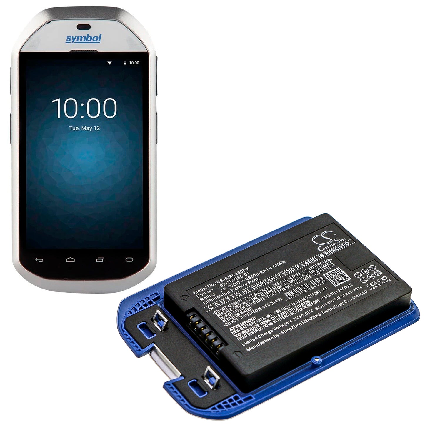 2600mAh 82-160955-01 Battery Motorola Symbol MC40, MC40C, MC40N0-SMAVtronics