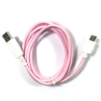 3 PACK - SMAVCO 6.5 feet (2 meter) Pink Braided Data Sync Charger Charging USB Cable Cord for Nabi Fuhu XD JR Kid HD NABi Jr and NABi XD Tablet